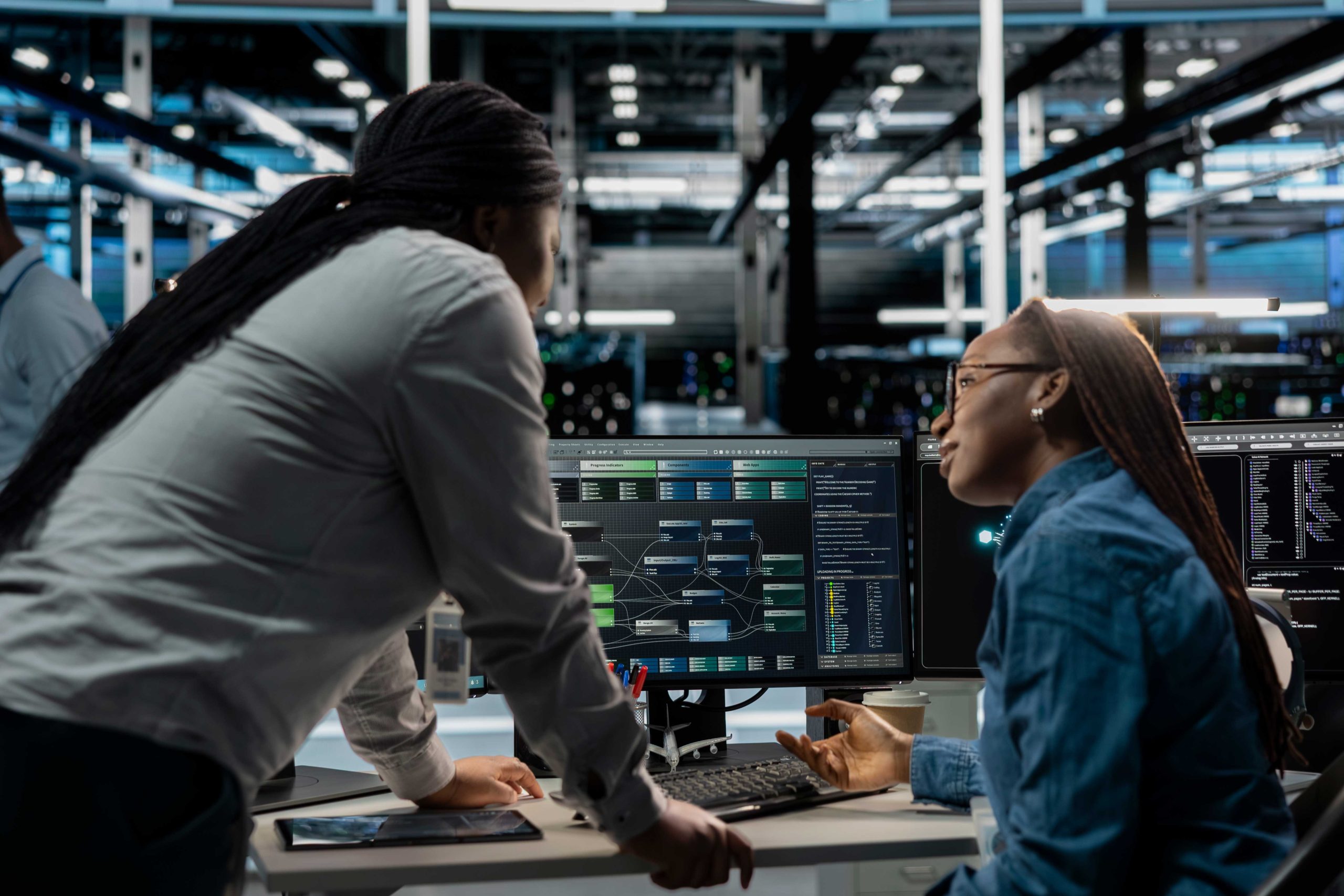 data-center-manager-supervising-work-done-by-engineer